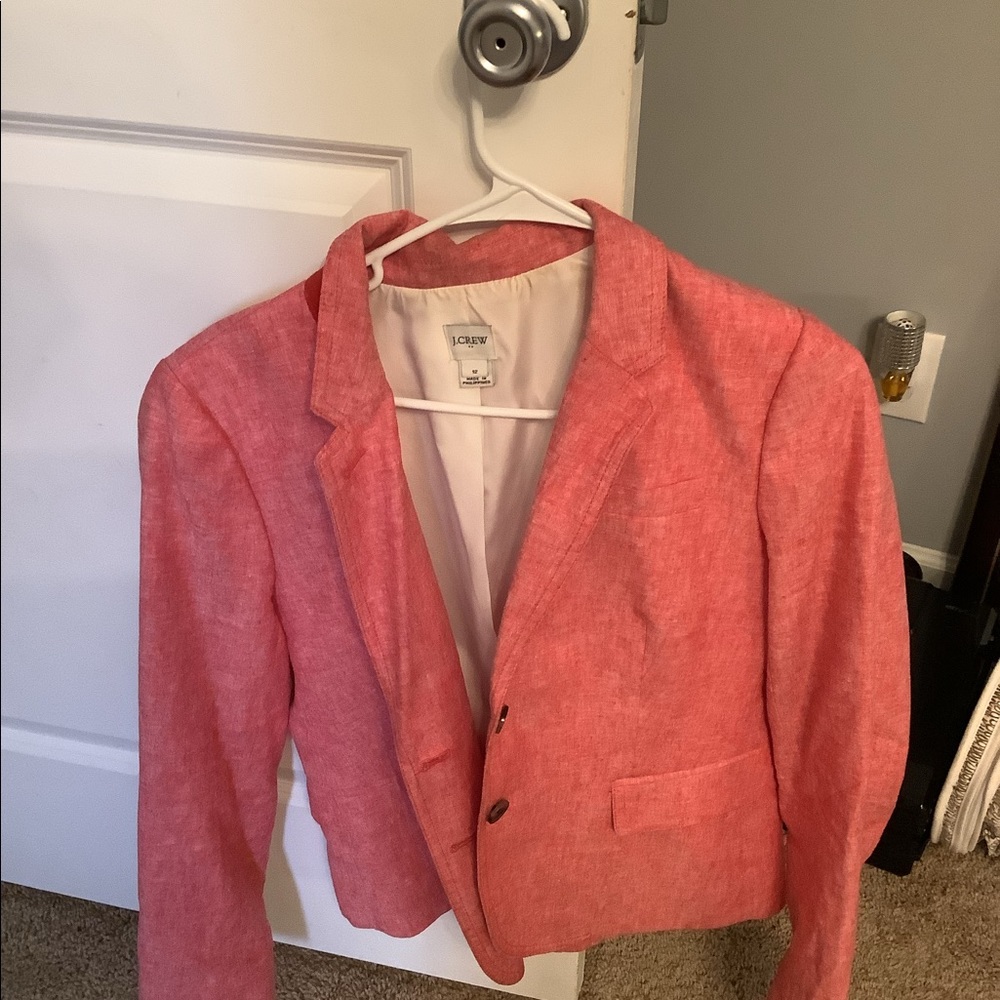 J crew linen blazer